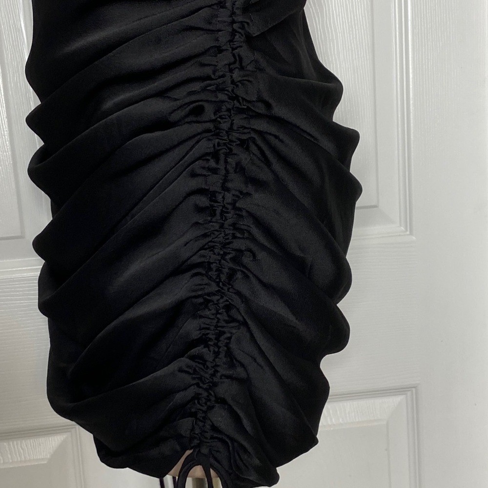 Lioness Satin Ruched Tie Mini Dress Sz XS