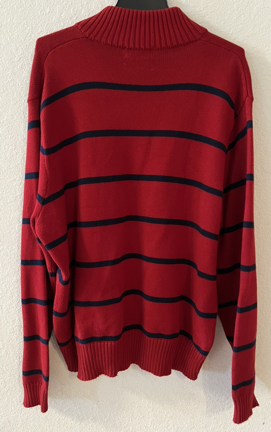Polo Ralph Lauren Sweater Red With Black Stripes XXL EUC