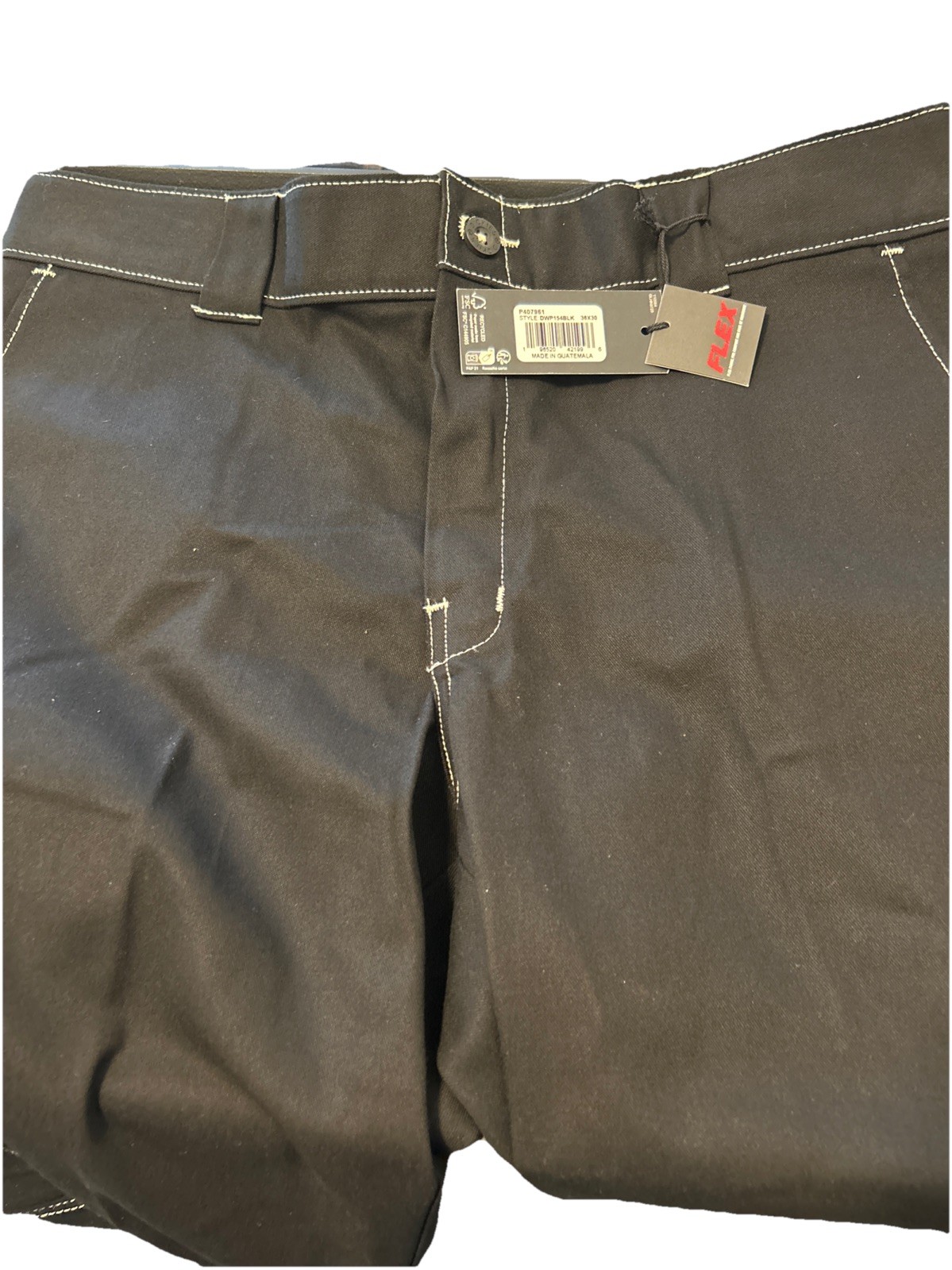 Dickies Men’s Slim Fit Black Flex Cargo Skateboarding Pants Size 36×30 DWP154BLK
