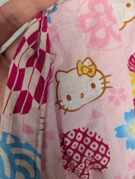 Hello Kitty Baby Romper 80cm Pink Sleeveless Yukata Jinbei Japan Exclusive Cotto