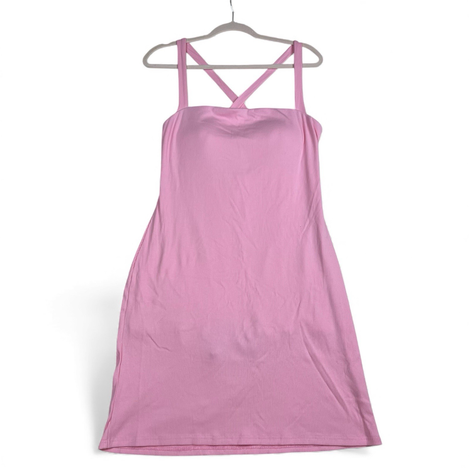 OGLmove Ribbed Brami Skort Mini Dress Pink XL