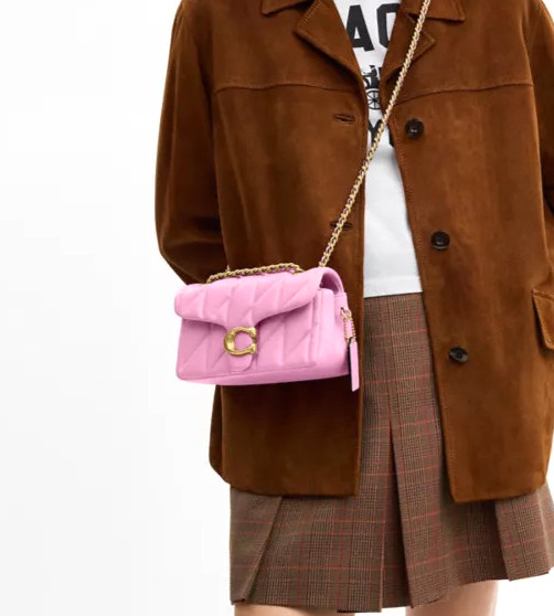 COACH Tabby Shoulder Bag 20 Quilted Flower Pink CP149 B4VDT