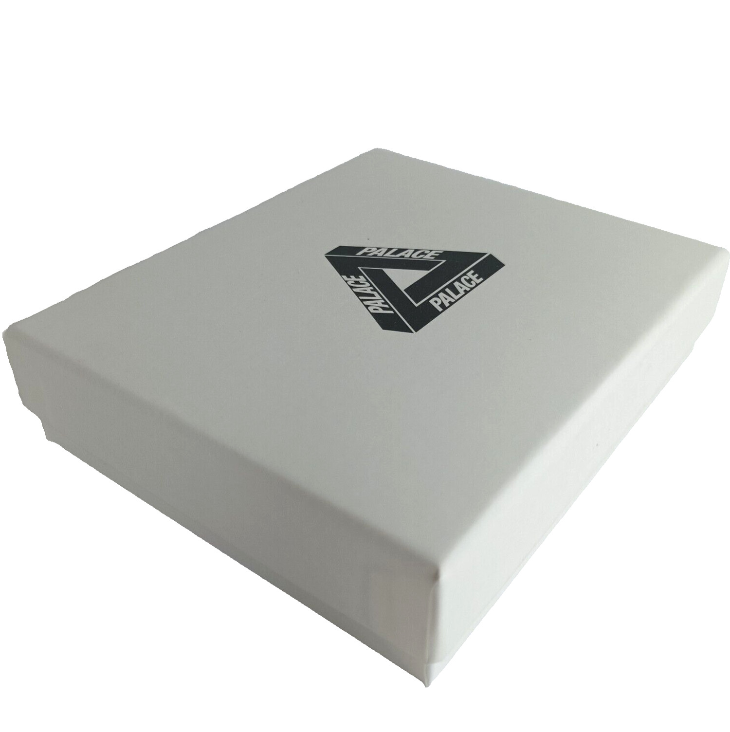 PALACE Wallet White Tri-ferg Logo on Orange Knitted Fabric Original Gift Box New
