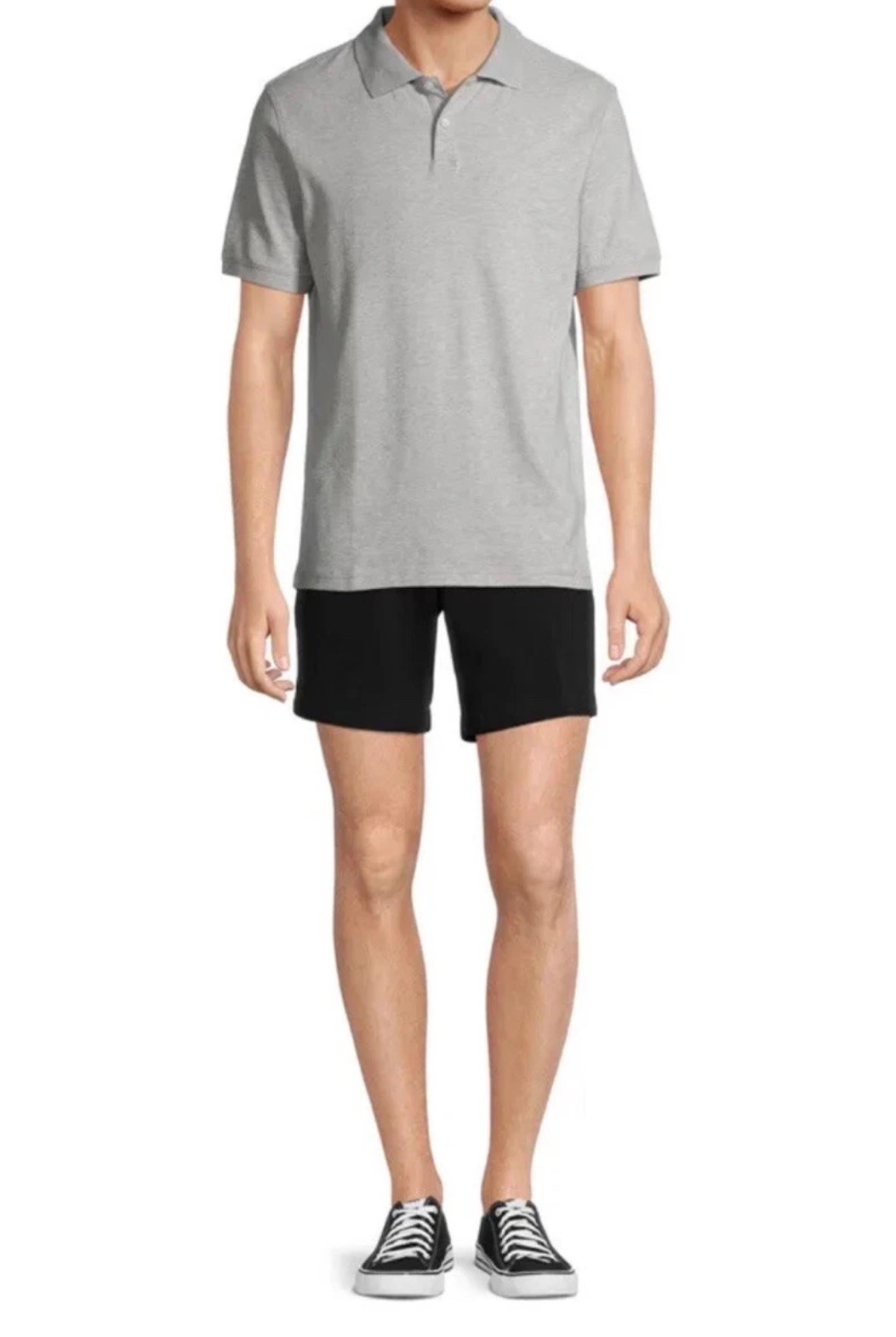 George Men’s Woven Pull On Shorts Black Elastic Waist 2XL (44-46) 7” Inseam NWT
