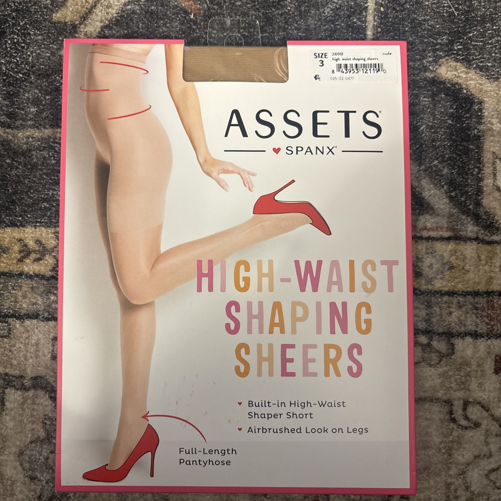 New SPANX Assets High-Waisted Shaping Sheers Nylons – Nude -Size 3 (155-180 lbs)