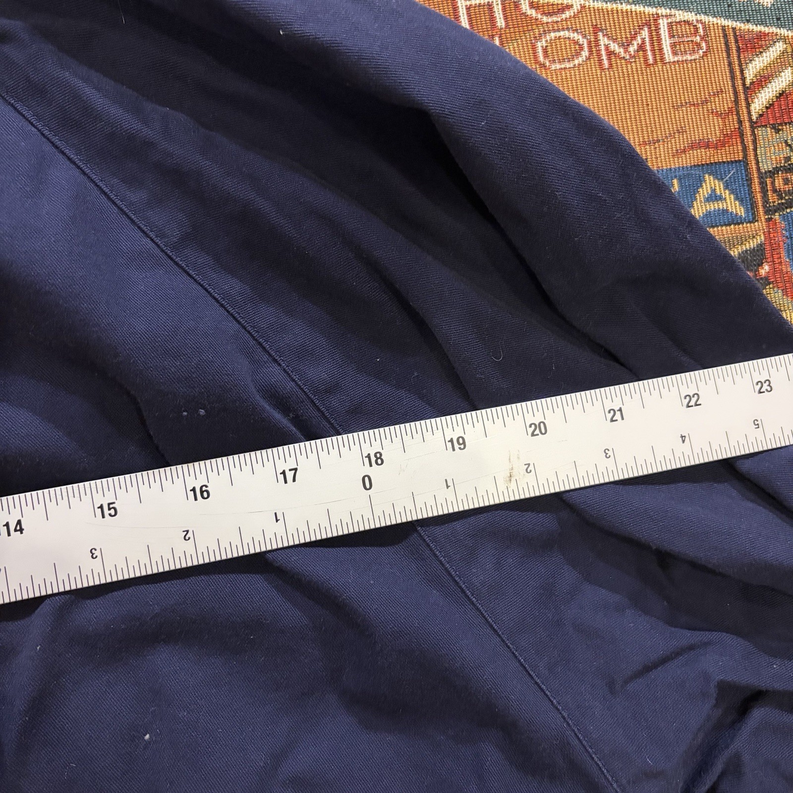 Vintage 90s GAP Half Zip Hooded Anorak Jacket Navy Blue Pullover Cotton Size S