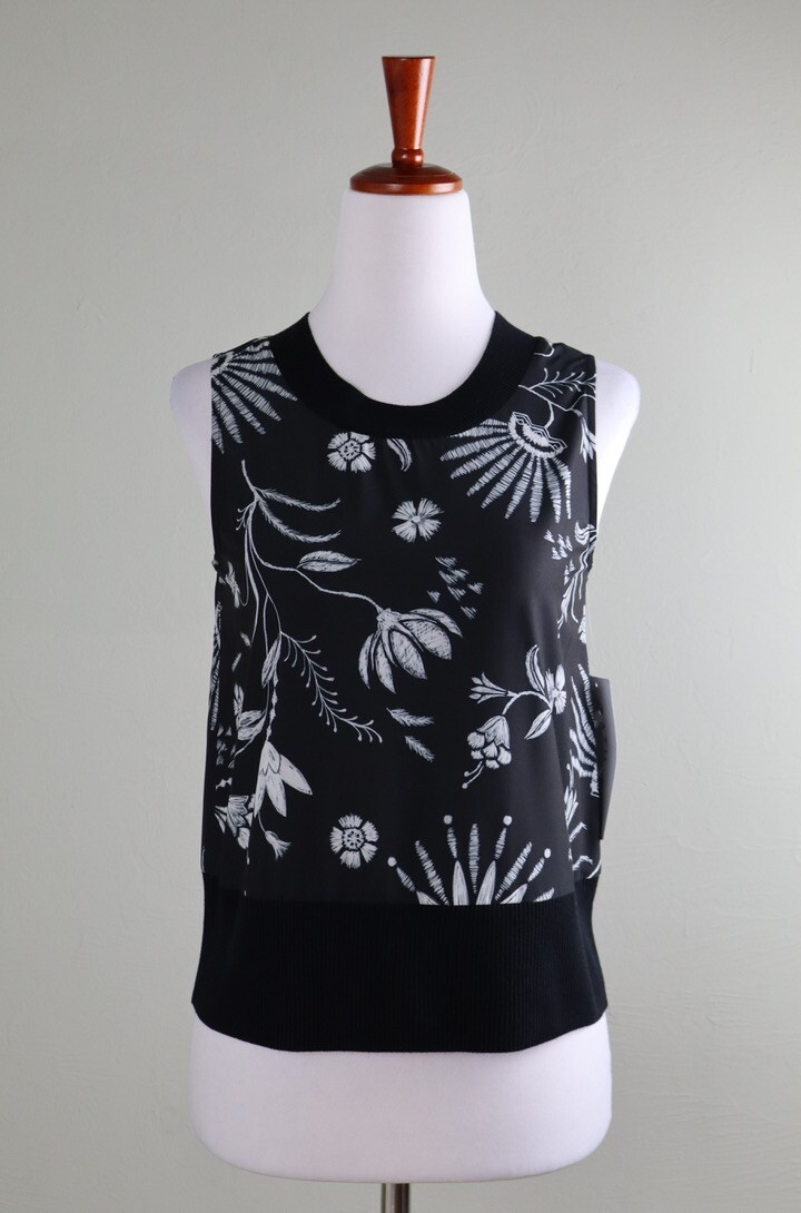 ATHLETA NWT $69 Zephyr Printed Shell Athletic Casual Tank Top Size XXS / 2XS
