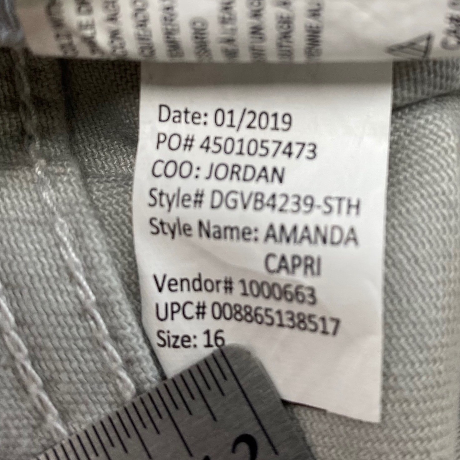 Gloria Vanderbilt Amanda Capri Pants Women’s Size 16 Desert Sage Green Ste
