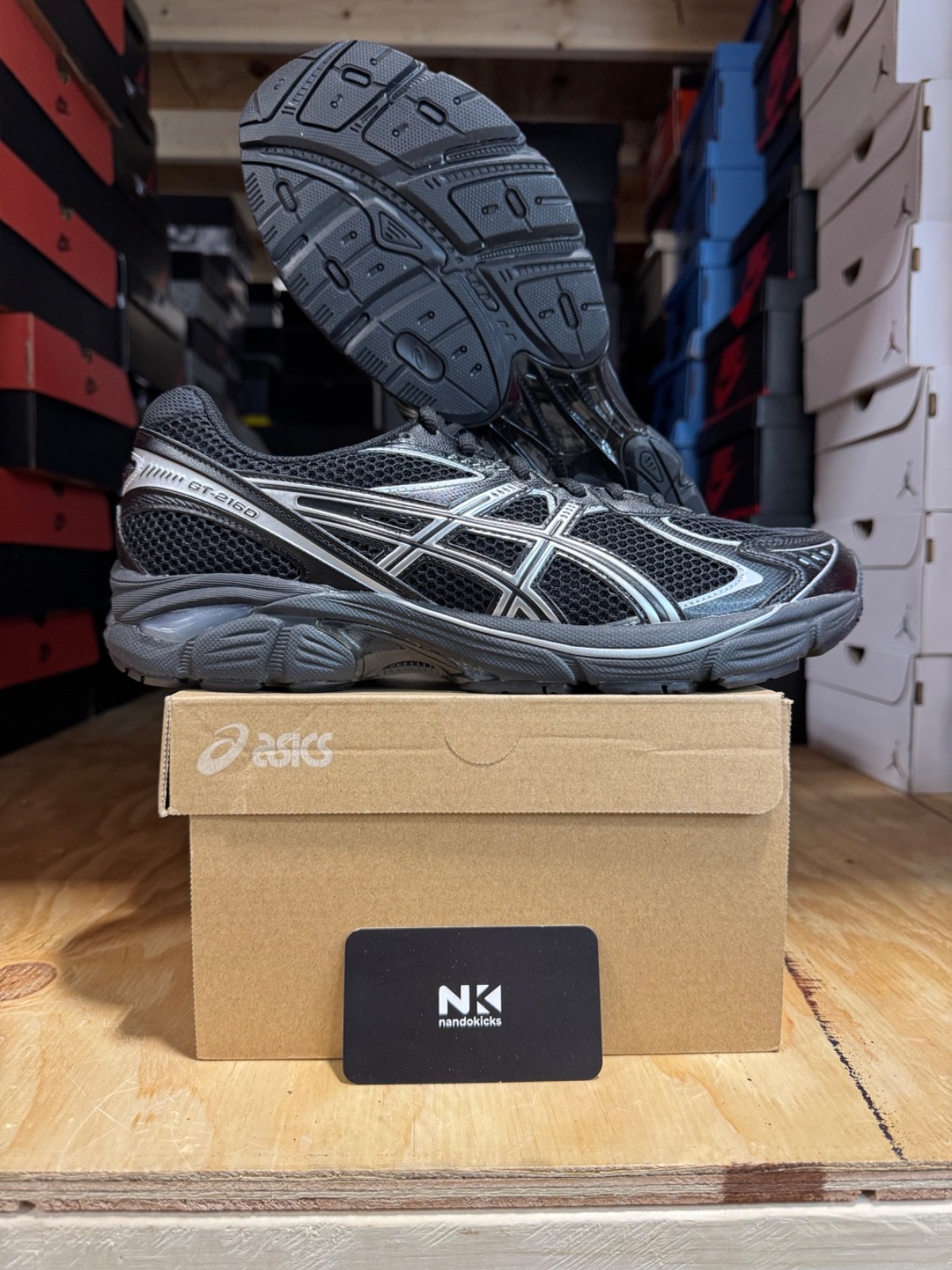 ASICS GT 2160 ‘Black Pure Silver’ MENS SIZES