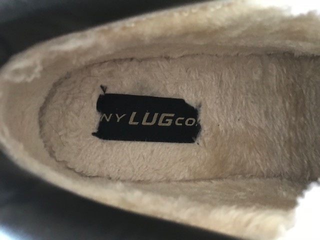 LUGZ men’s size 9 nyLUGco faux fur interior Look of suede Man made materials