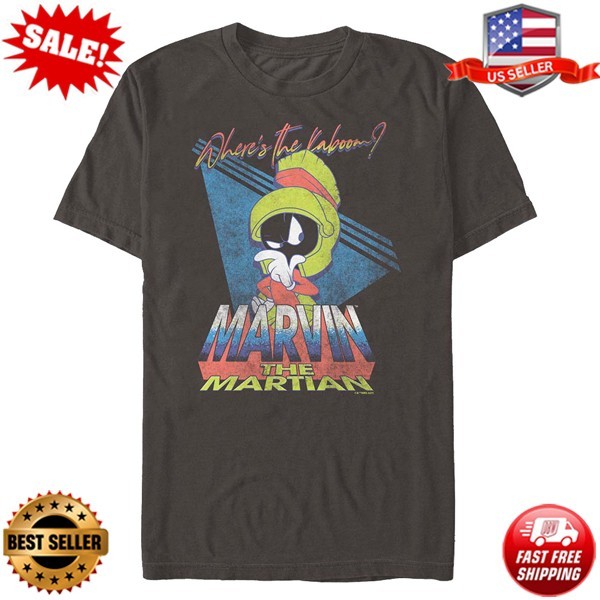 Where’s The Kaboom Marvin The Martian Looney Tunes T-Shirt S-3XL