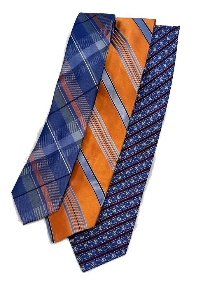 Lot of 3 Designer Ties: Michael Kors, Tommy Hilfiger, and Stefano Ricci