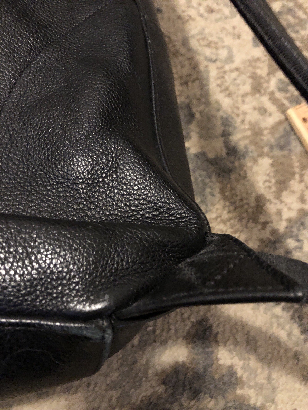 Montblanc Leather Rucksack Backpack app 30x40x17 cm Black Used meisterstruck