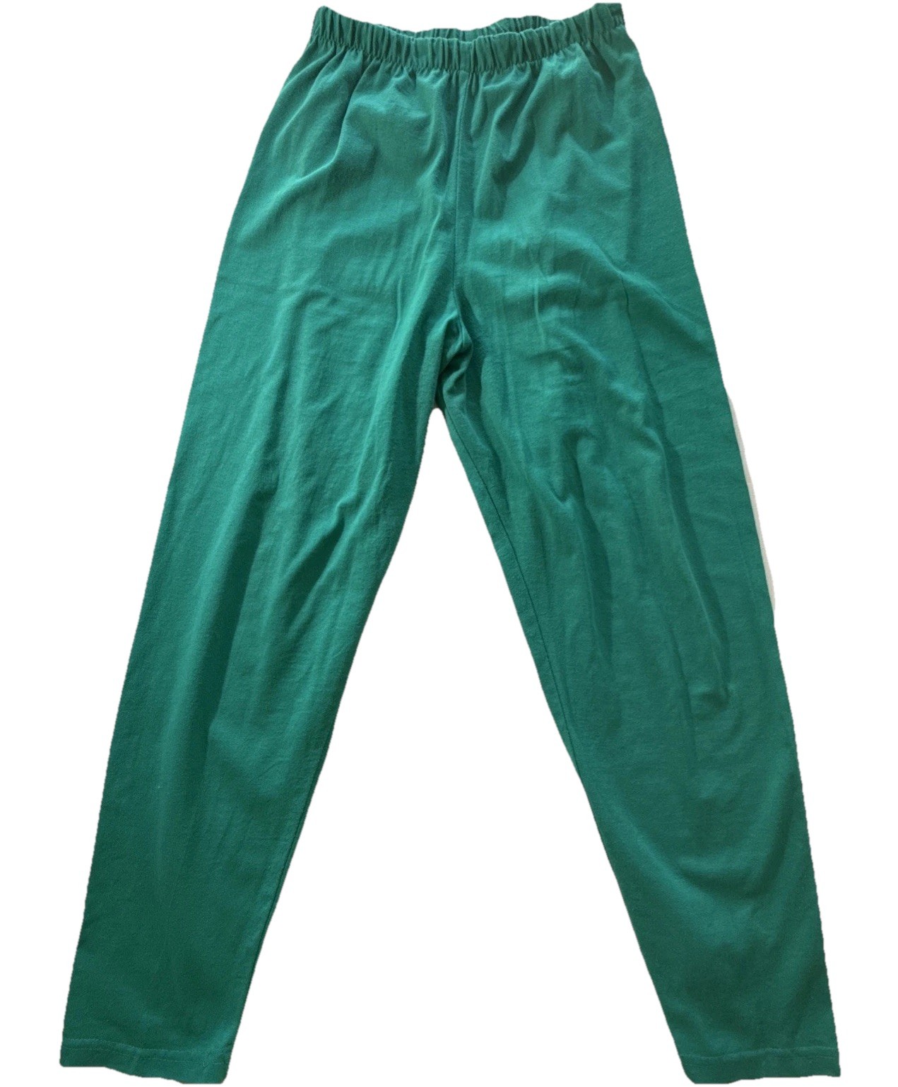 Vintage 80’s Teal Green Lightweight Joggers Women’s Elastic Waist 26-30”