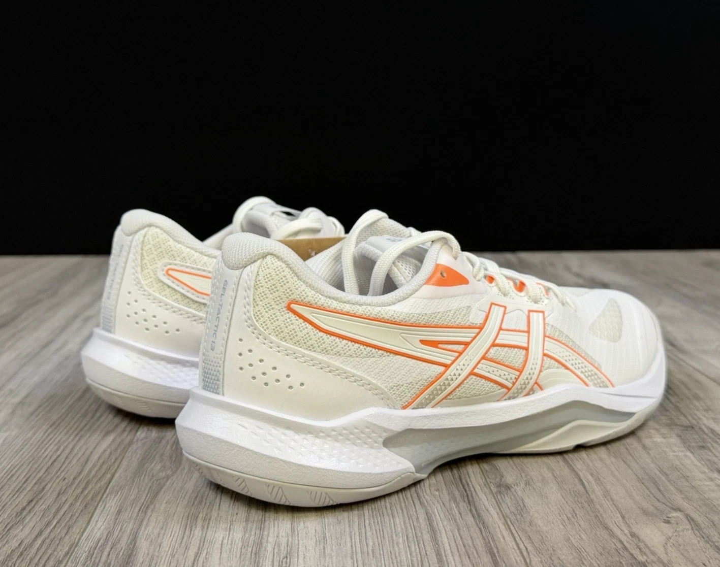 ASICS GEL-Tactic 13 White Vivid Coral Womens Volleyball Shoes Size 8.5