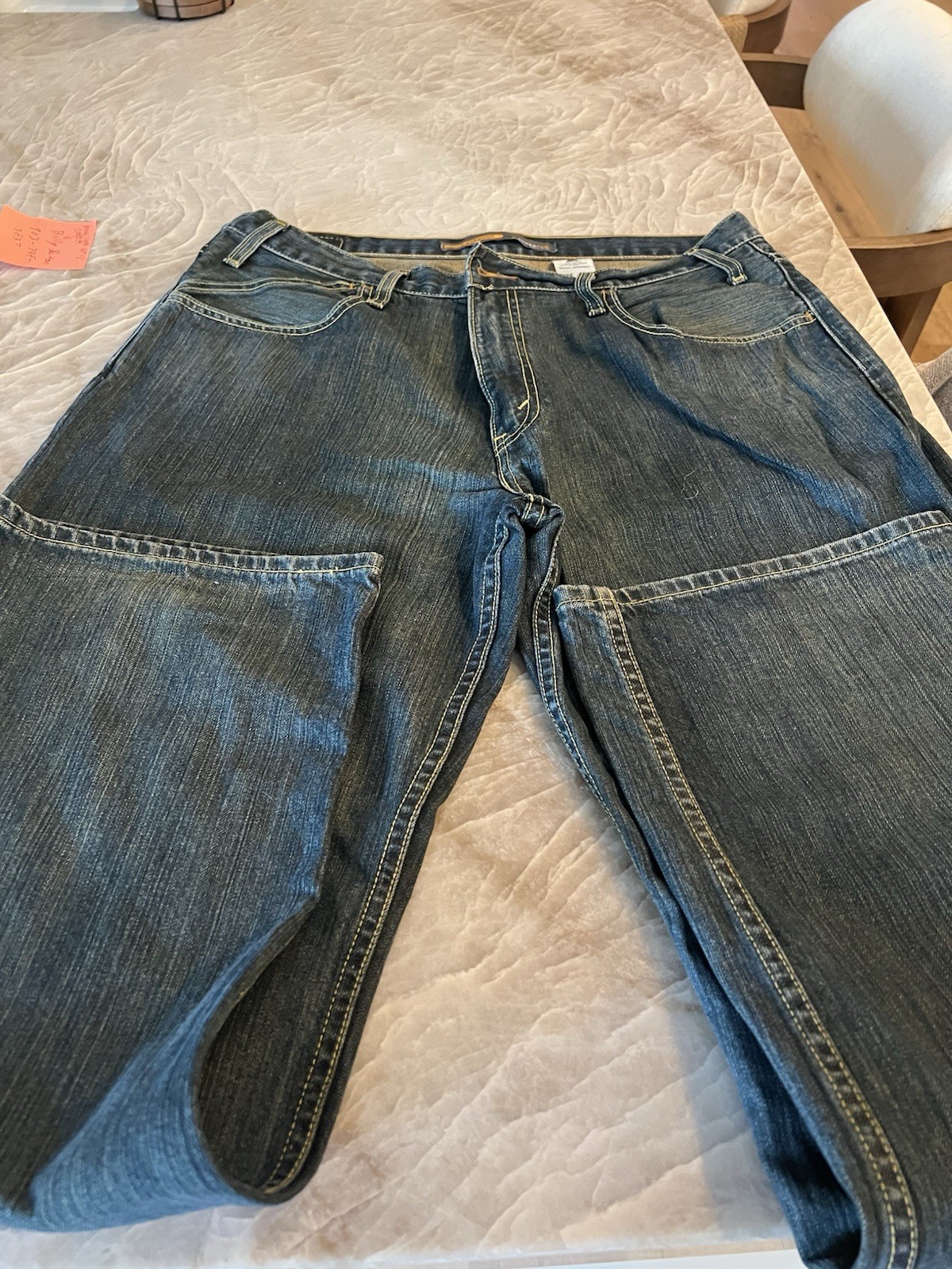 Vintage Levi’s Silvertab Baggy Jeans Men’s 36×34 Dark Blue Wide Leg Y2K