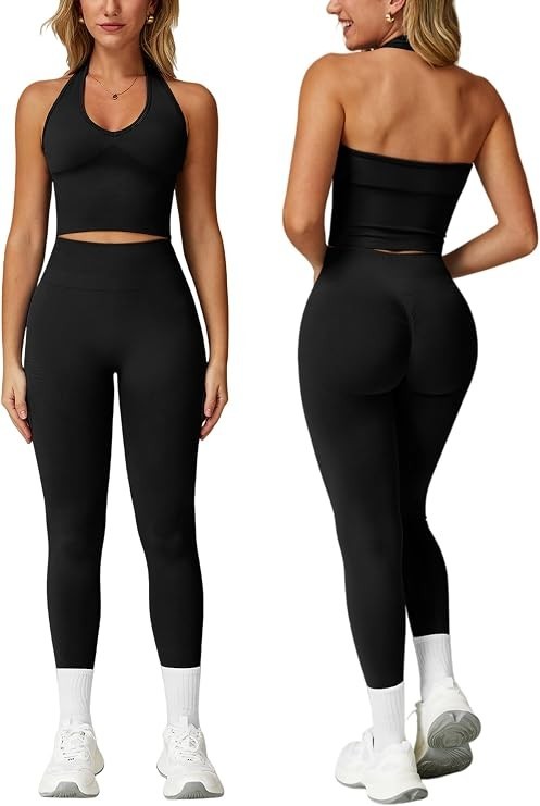 4 Piece Womens Workout Set -Sports Bra, Jacket & High-Waist Leggings and short.