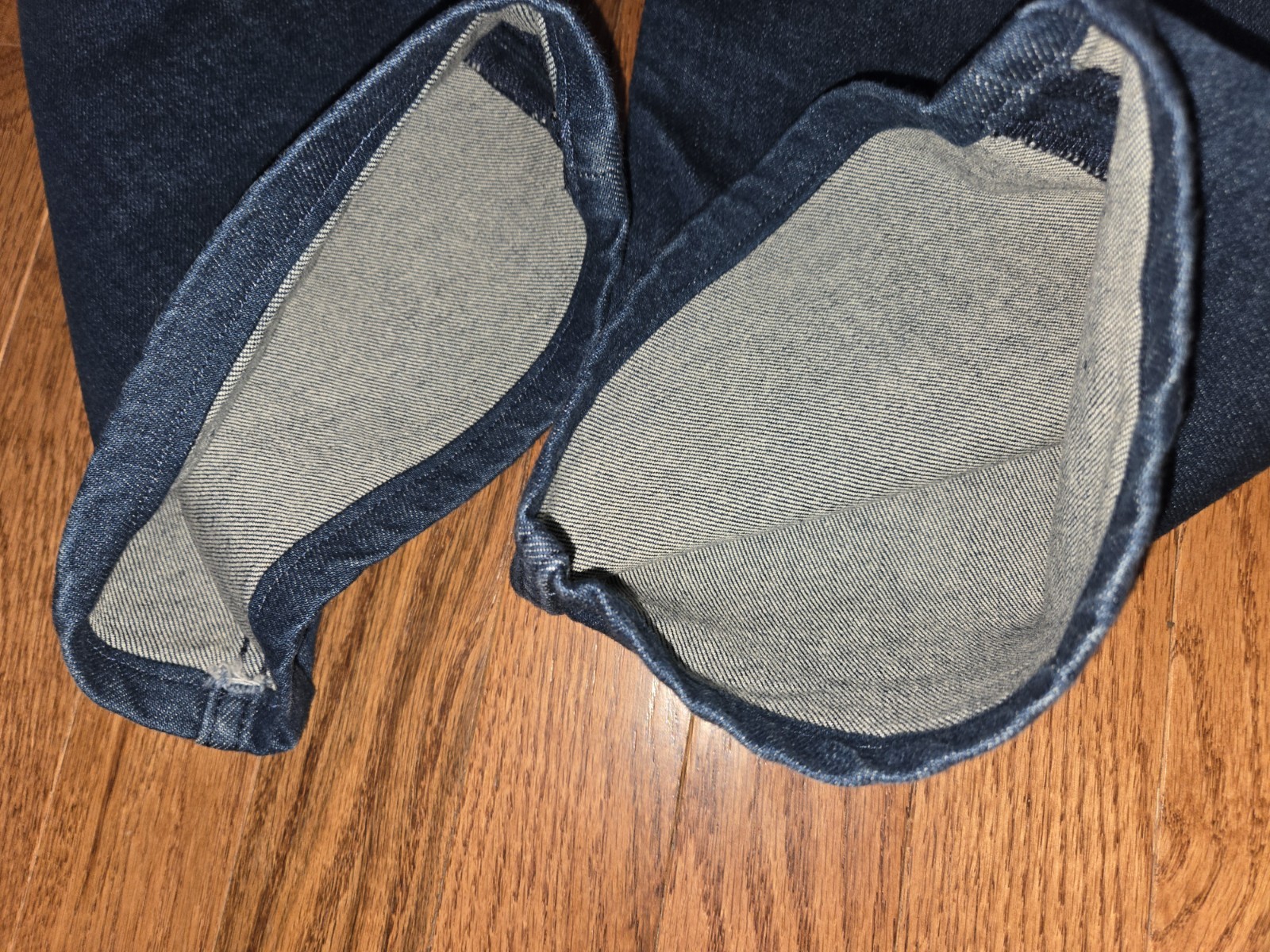 MENS LEVI’S 569 38X30 (FIT 38X28) LOOSE STRAIGHT FIT DARK BLUE JEANS A+ HEM JOB
