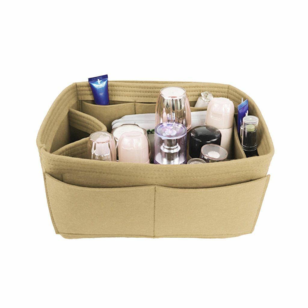 Large Multi Pocket Handbag Organizer Bag Purse Insert Bag Felt Fabric Liner Tote