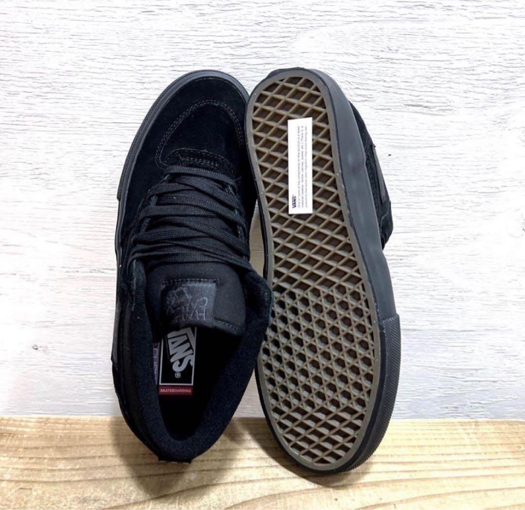 VANS Half Cab Skate Shoes Black Suede Size 27cm 10.63in Rare New Sneakers