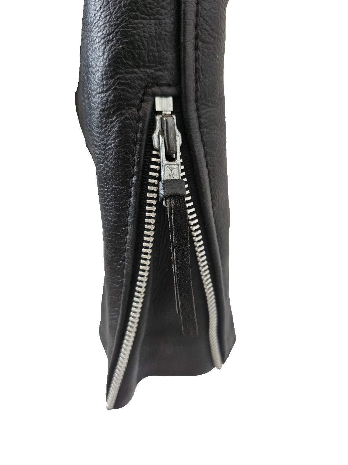 Harley Davidson Womens Small Black Leather Moto Biker Riding Jacket USA Zip YKK