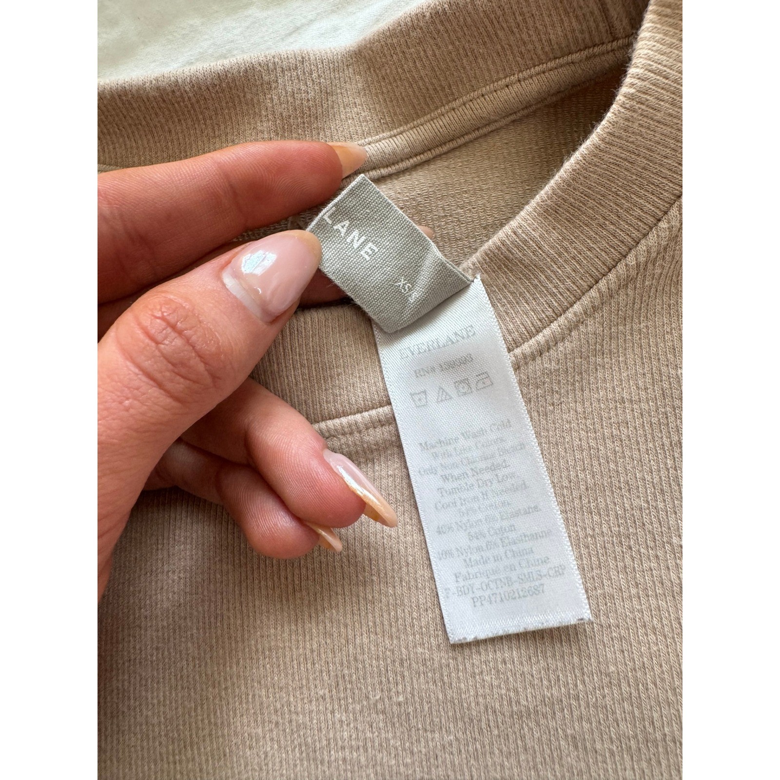 Everlane Seamless Ribbed Short Sleeve Top Women’s Size XS/S