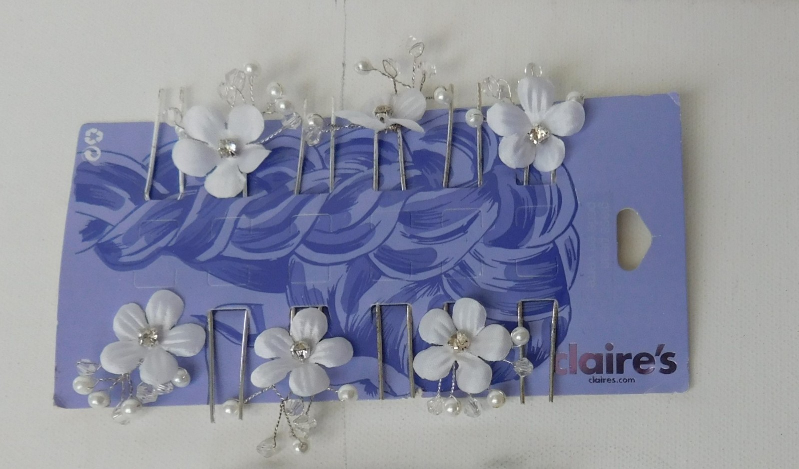 Mixed Hair Accessory Lot clips barrettes Spin pins bands – Rhinestones Pearls