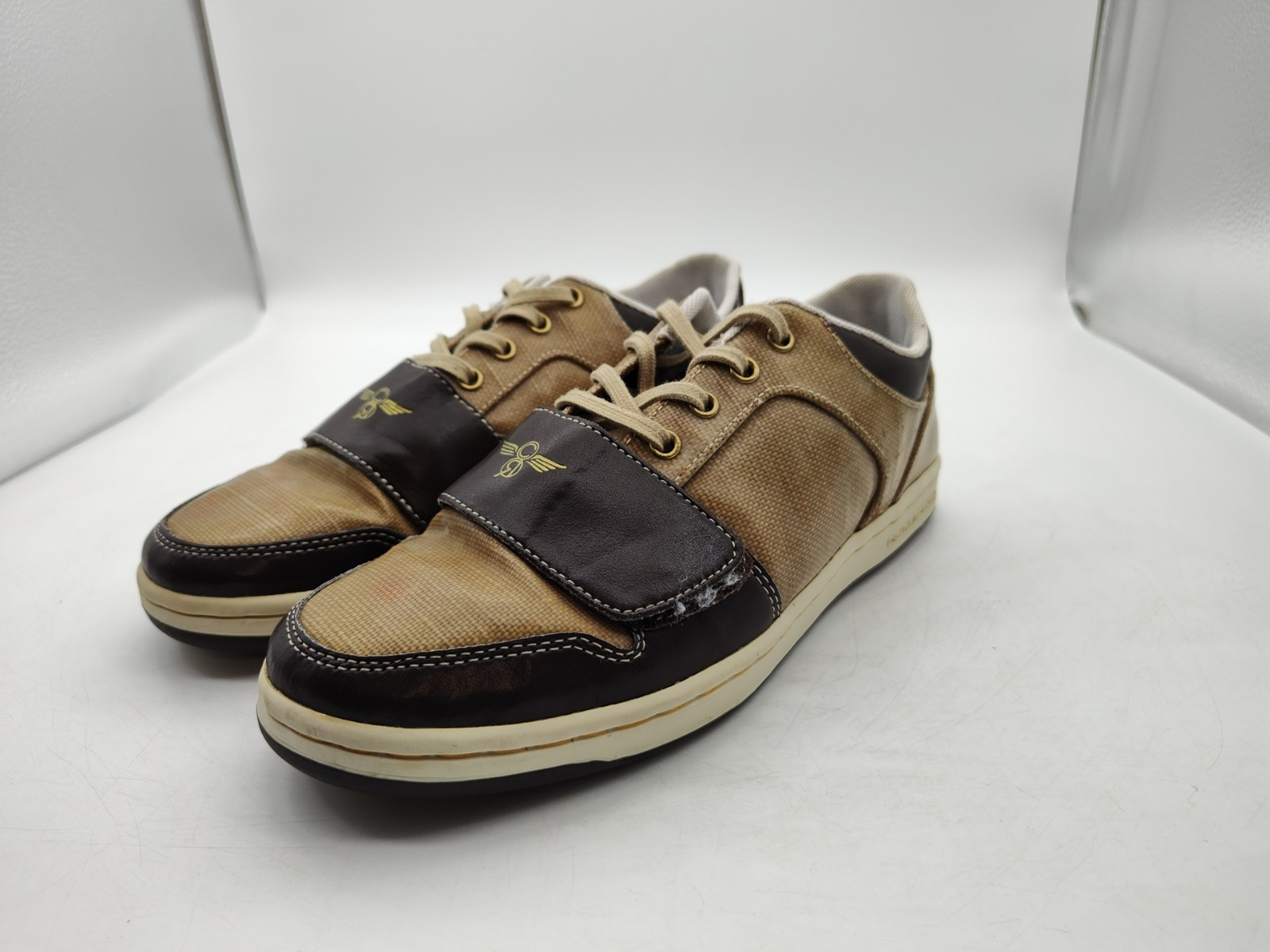 Creative Recreation-Cesario Lo Waxed-TAN & BROWN Shoes-CR4LO10-Men’s Size 8-NICE