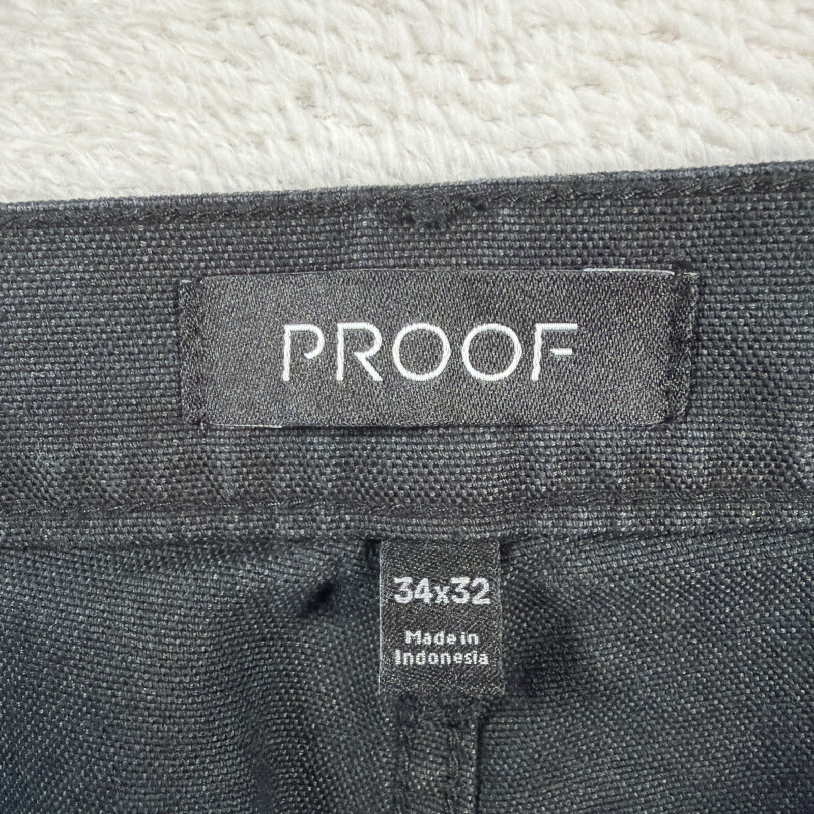 Proof Rover Men’s Slim Tapered Canvas Pants 34×32 Black Denim Workwear