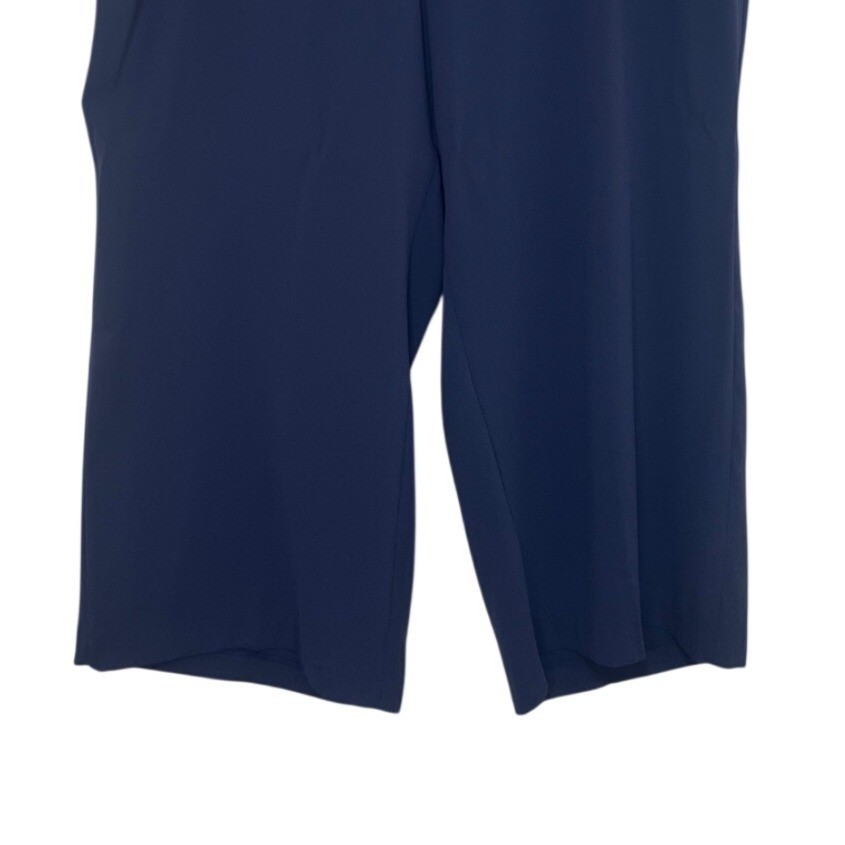 Terra & Sky Elastic Waist Pants Lightweight Recycled Polyester 2X Blue New WOT