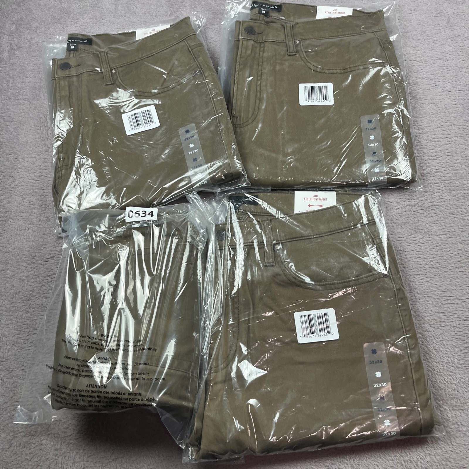 Lucky Brand 410 Athletic Straight Pants Mens 32×30 Olive Brown Advanced Stretch