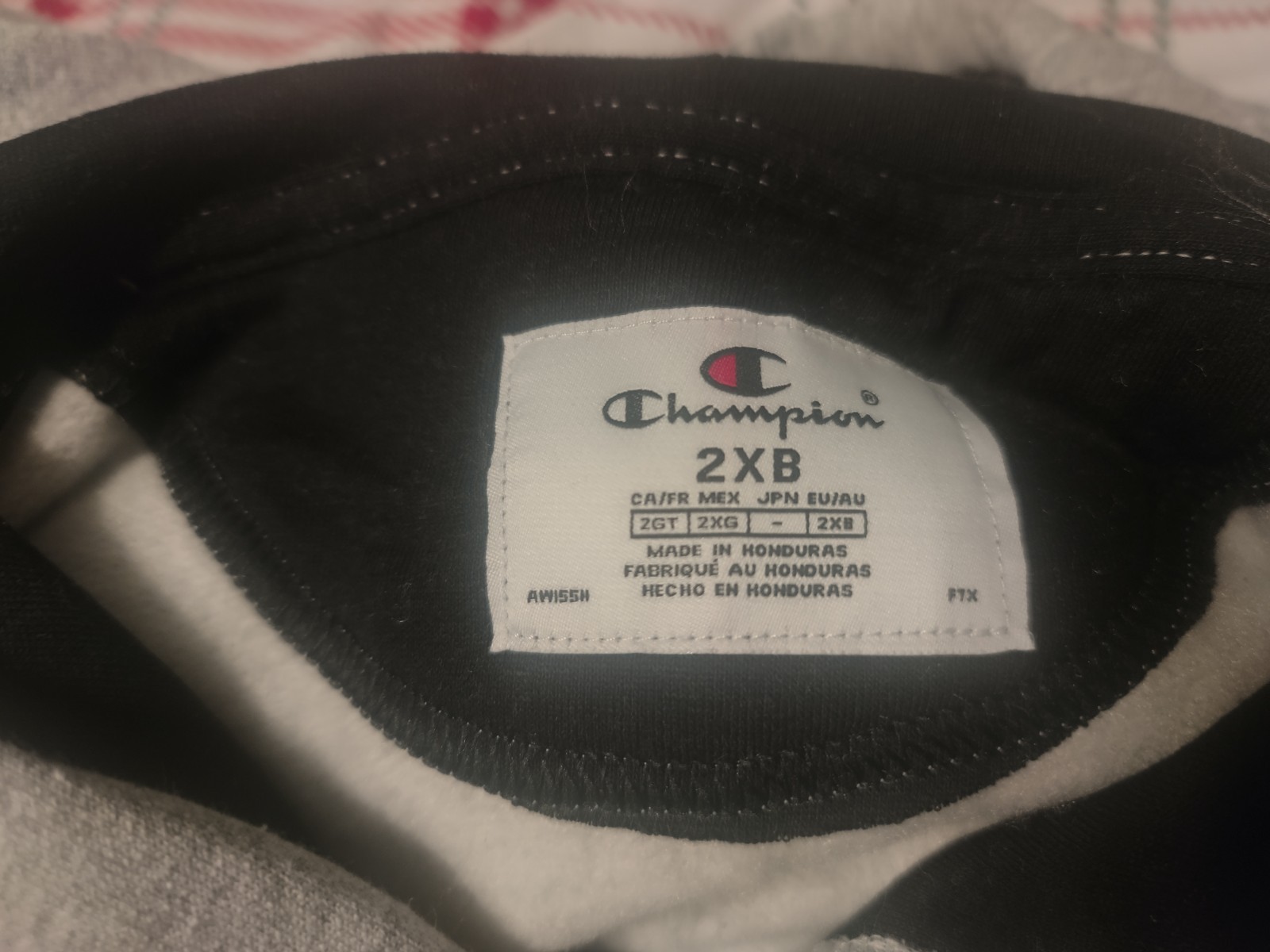 Champion Men’s Fleece Big and Tall Logo Pullover Hoodie – Oxford Gray 2XB