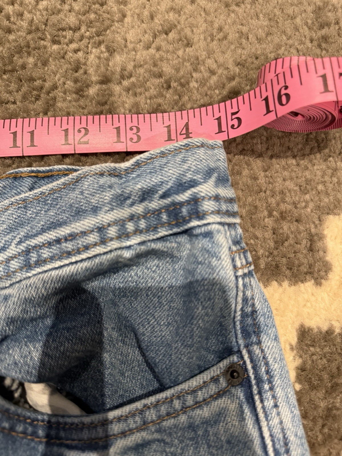 Empyre Jeans Blue Light Wash Straight Leg Denim Mid Rise 90s Grunge Hip Hop (80)