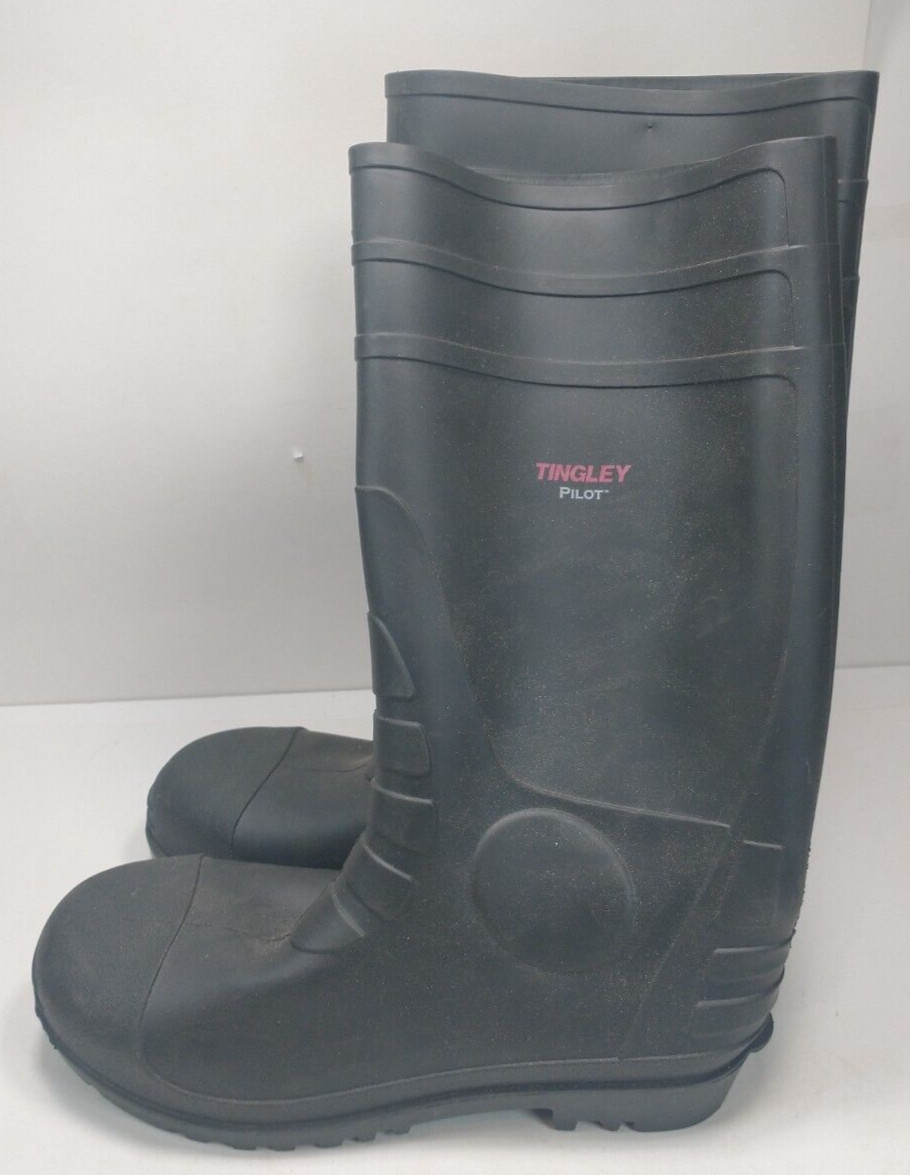 Tingley Pilot Rubber Boots Waterproof Black size 14