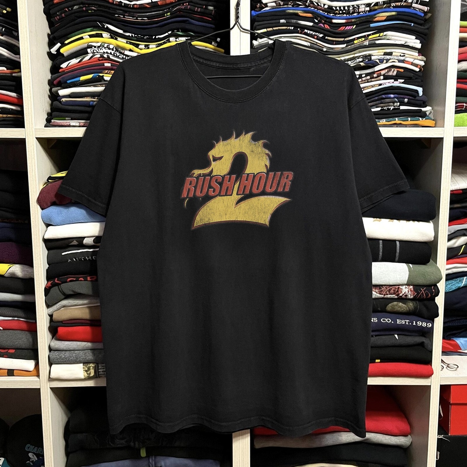 2001 Rush Hour 2 Movie Classic T-Shirt Black M
