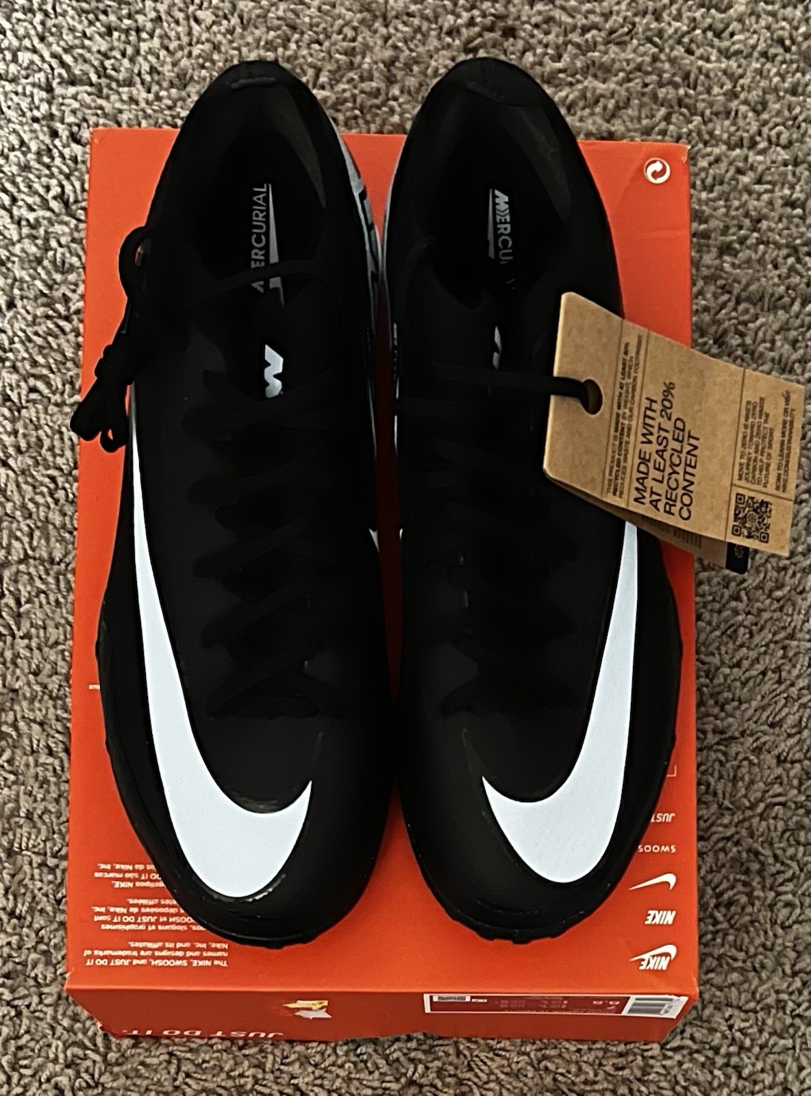 Size 7M- Zoom Vapor 16 Pro TF Black/Ice Blue NBY FQ8687-001