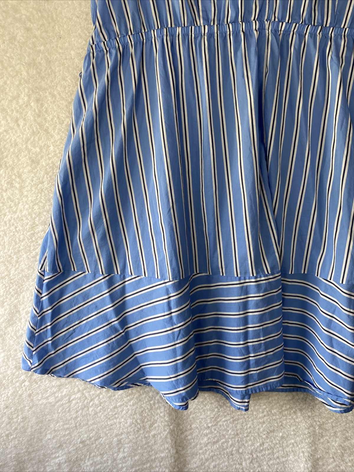 Lane Bryant Dress Womens Plus 26 Rhodes Striped Faux Wrap Work Office S/sleeve