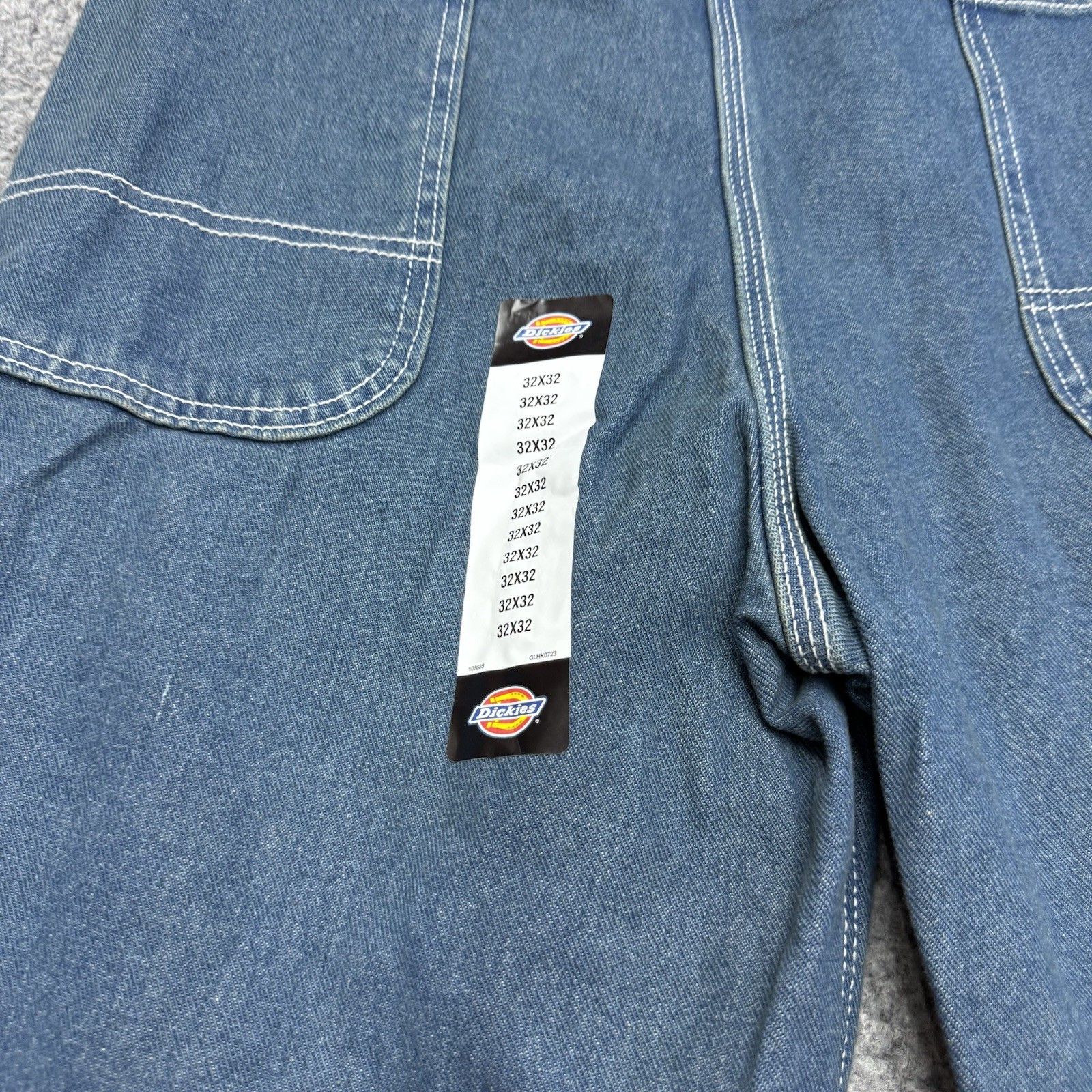 Dickies Bib Overalls Men’s 32×32 Blue Denim Carpenter