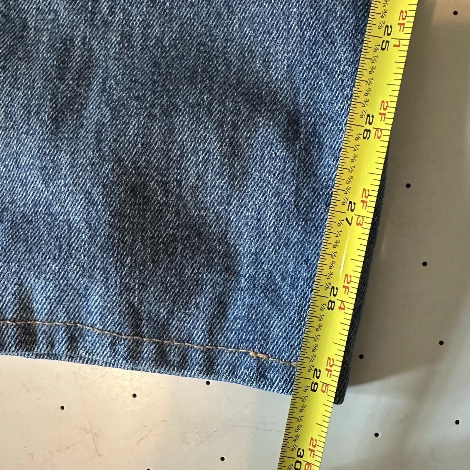 Levi’s 505 Regular Fit Jeans Men’s 36×34 Blue Denim Straight Leg Red Tab