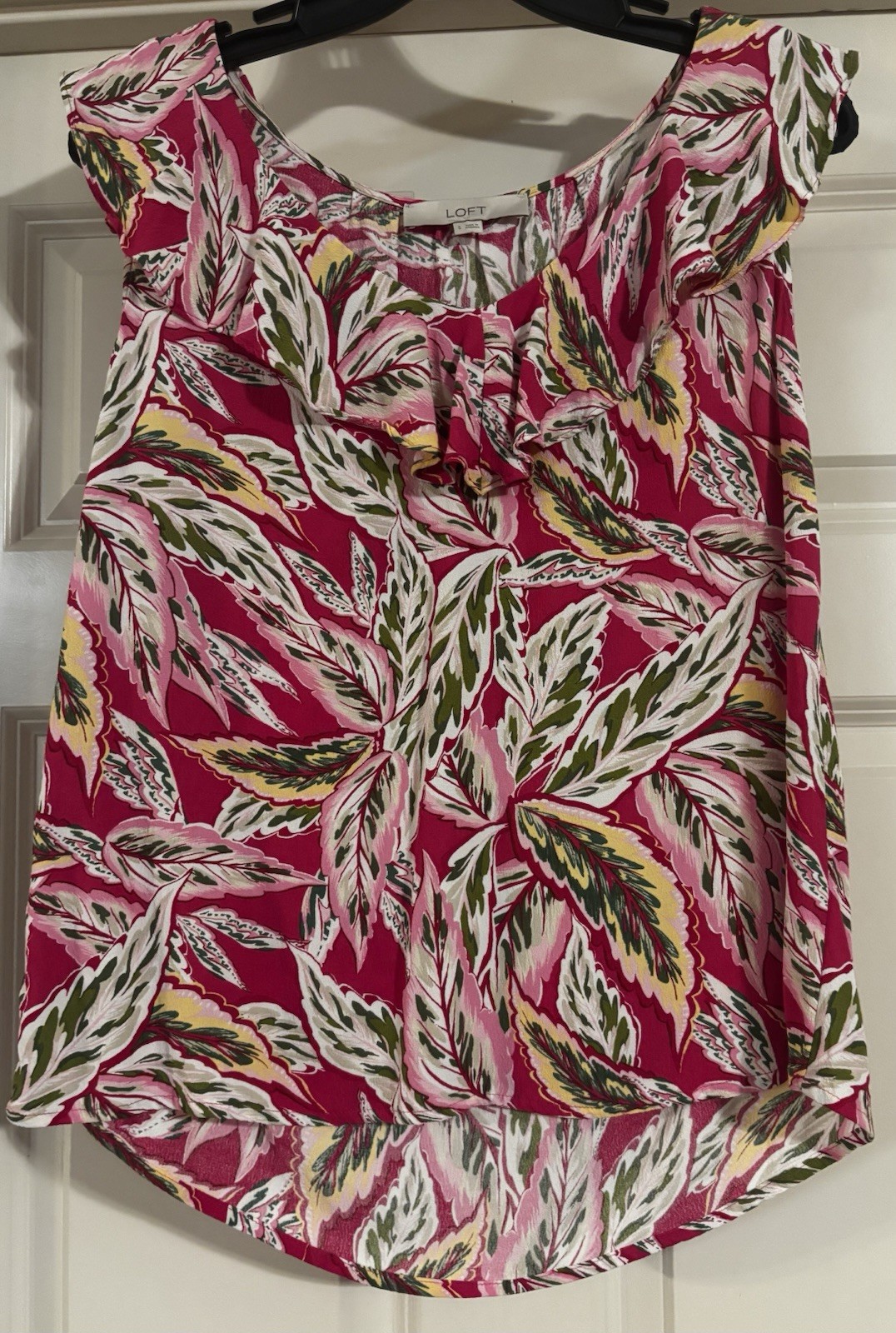 NWOT Loft Cottagecore Coquette Ruffled Resortcore Mob Wife Luxury Glam Size S