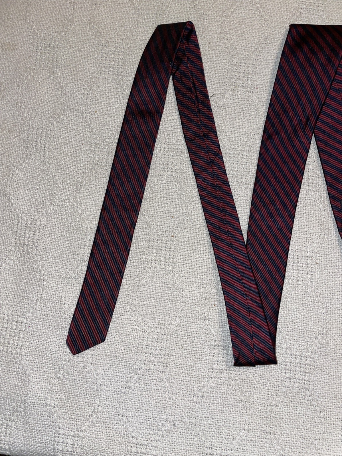 Brooks Brothers Dress Tie Mens Size 55” 3.25” Red Black Repp Business Formal