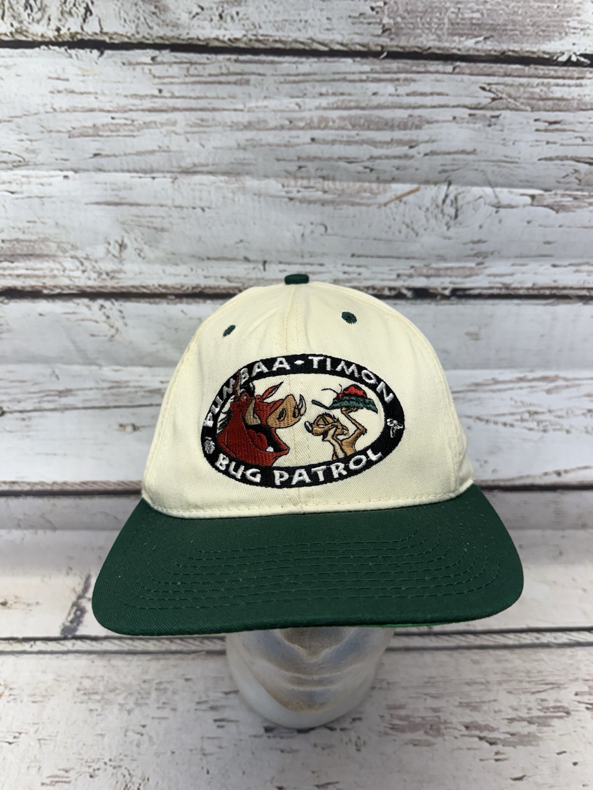 VTG Bug Patrol Pumbaa Timon Lion King Goofy’s Hat Co 1990s Snapback Hat Cap USA