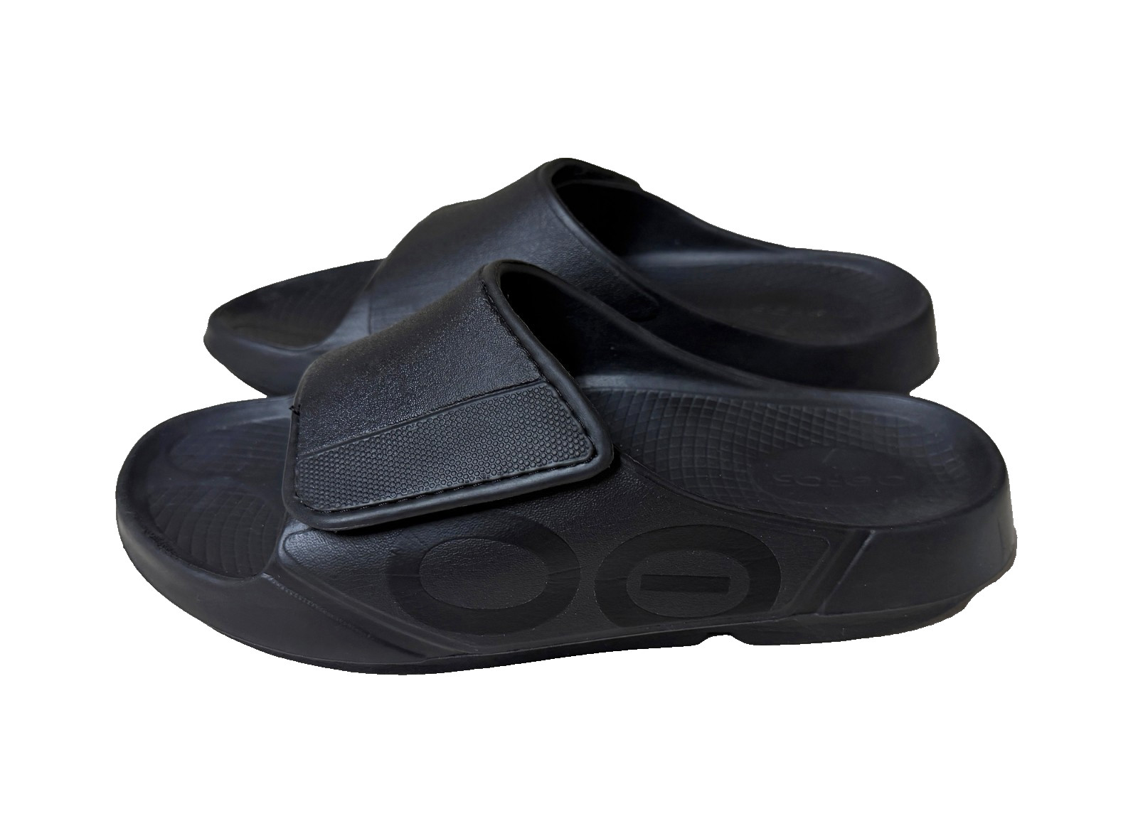 OOFOS OOAHH Black Sport Flex Recovery Slide Sandals Men’s Sz 8 / Womens Sz 10