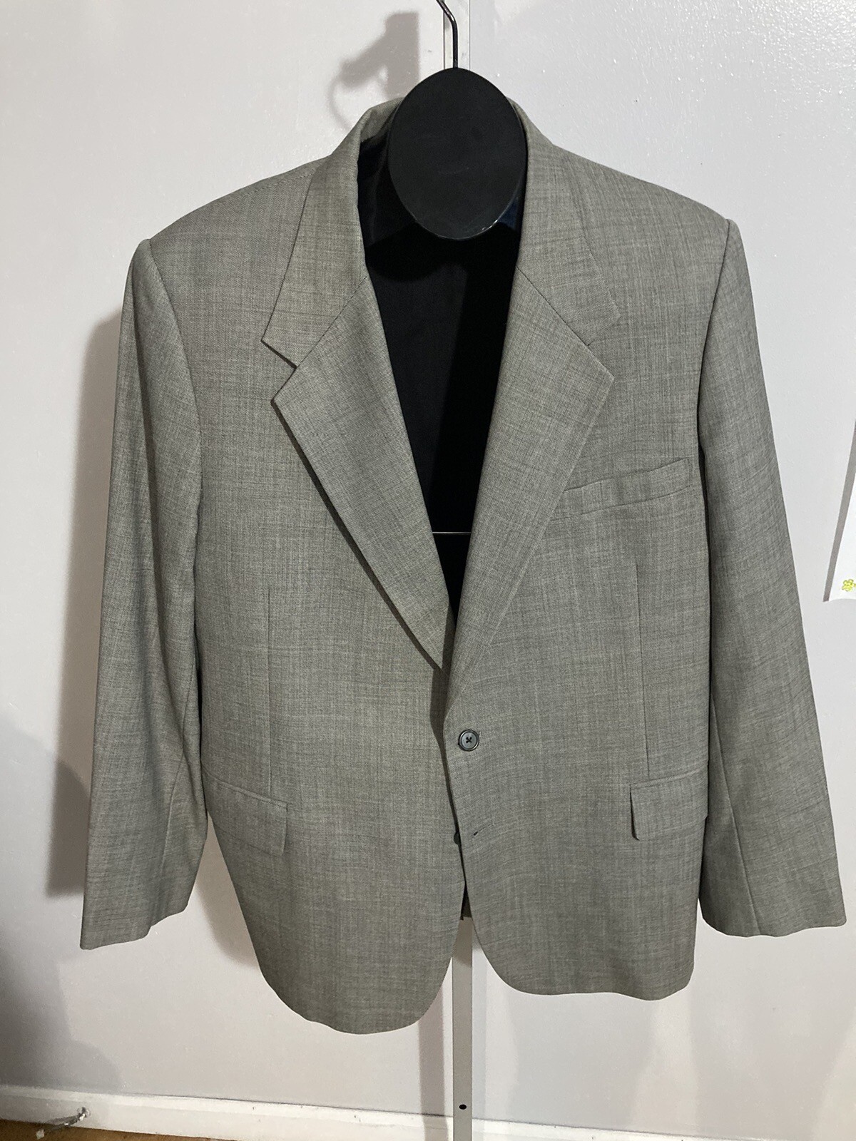 Tom James Corporate Image Grey Wool Two Button Blazer 42R
