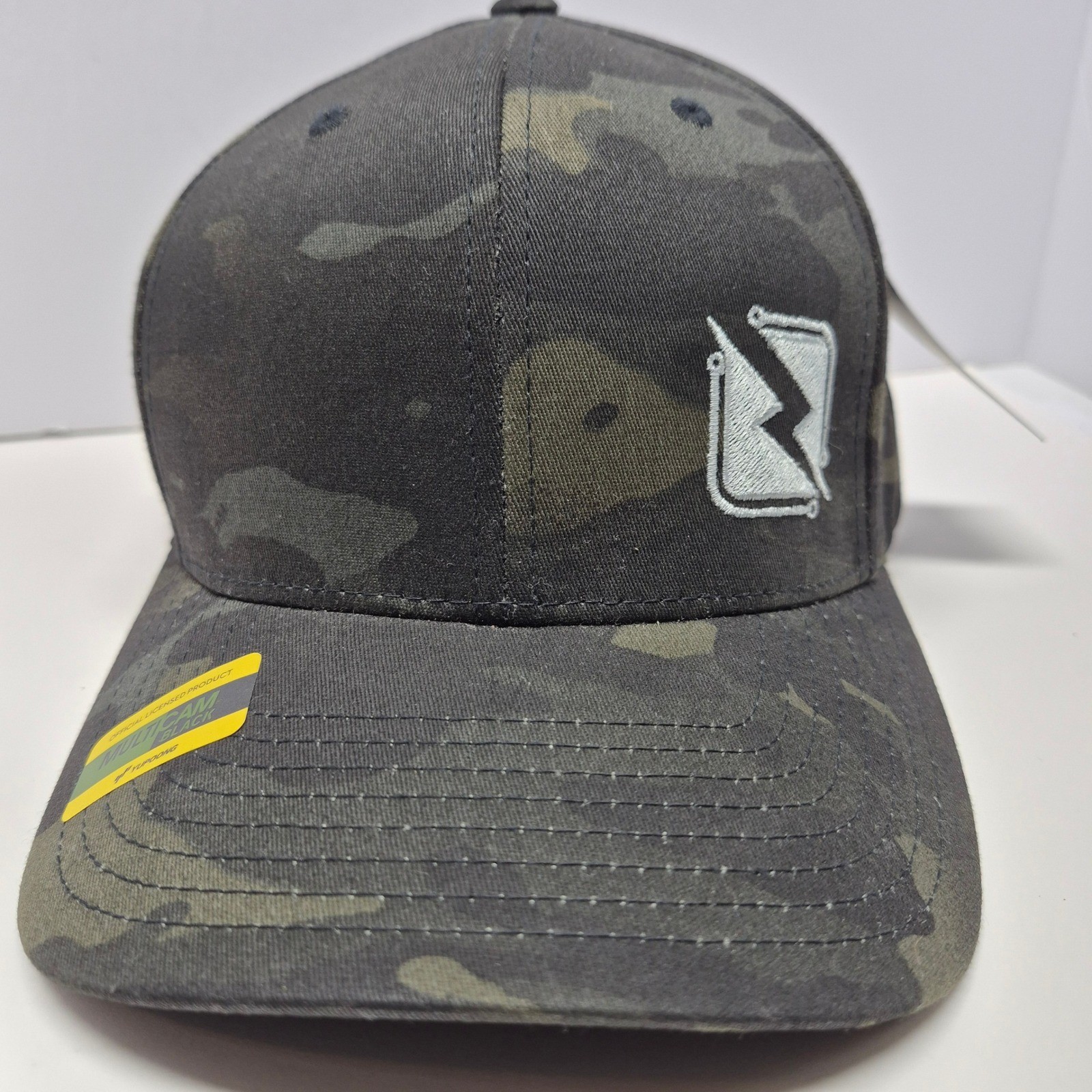 Yupoong MultiCam Black Flexfit Hat Resal Power Camo Tactical Cap L/XL ATC6277MC