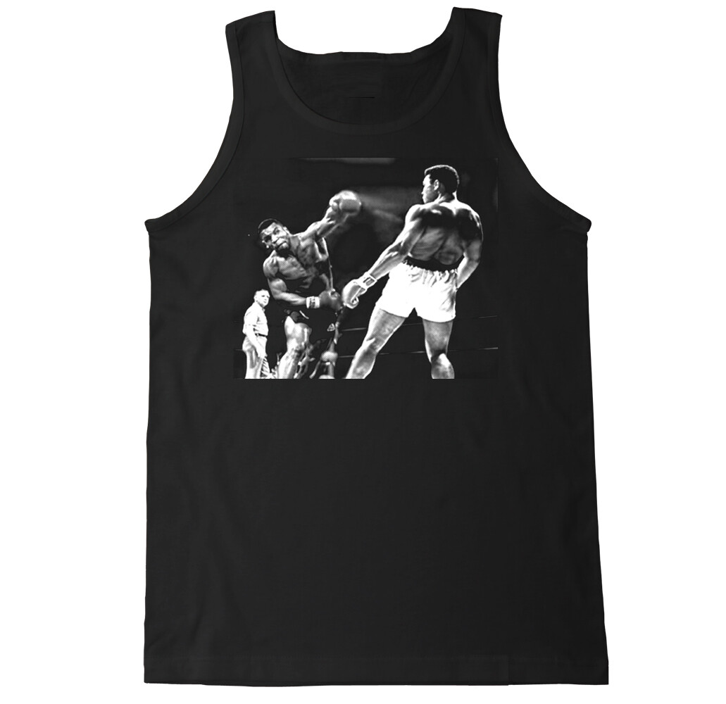TYSON ALI BOXING MUHAMMAD MMA LEGEND MIKE FIGHT TKO KNOCKOUT RETRO MENS TANK TOP