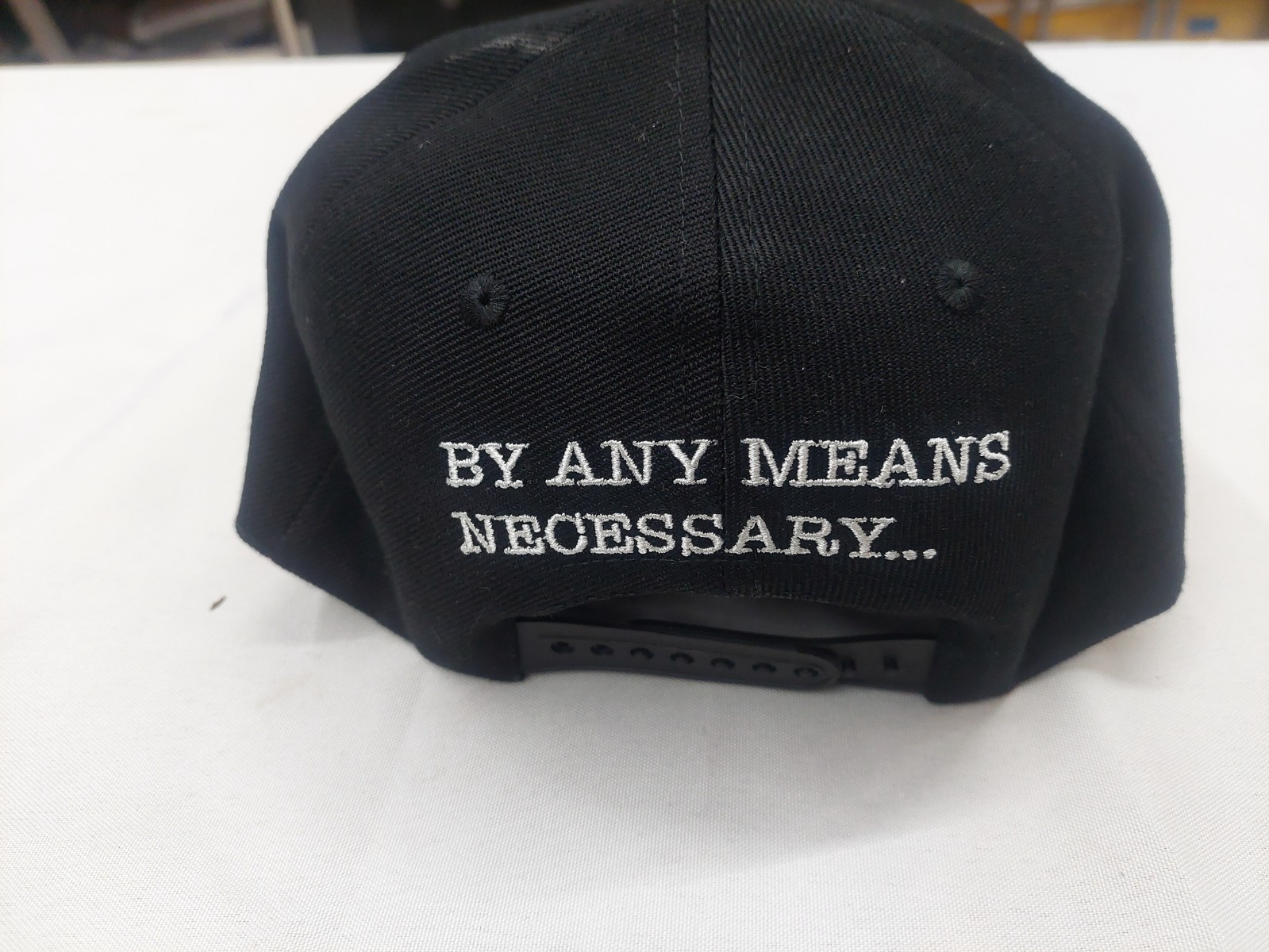 Malcolm X hat cap black flat bill brim snapback embroidered logo NEW!