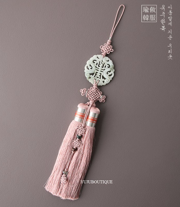 Korea Hanbok Accessory Traditional Knot Tassel Korean Norigae Pink Unopened