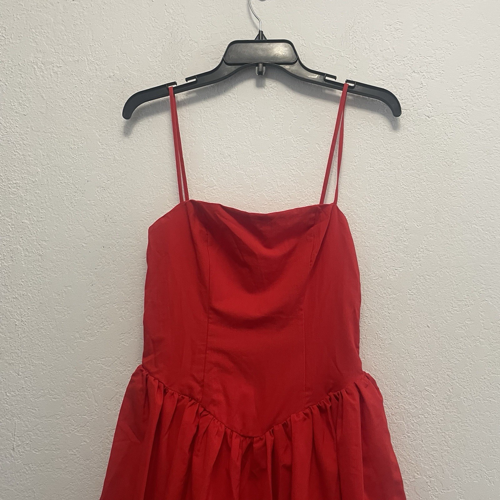 NA-KD Red Fairy Cut Mini Dress Size Small/Size 36