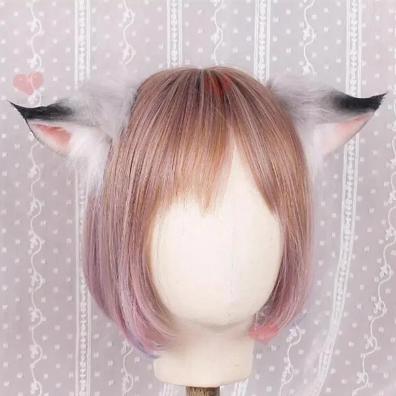 Anime Wolf Ear Headear Beast Fox Ear Hairhoop Halloween Christmas Cosplay Prop